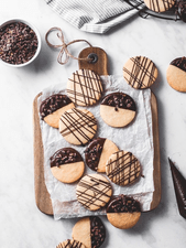 Chocolate Orange Shortbread Cookies